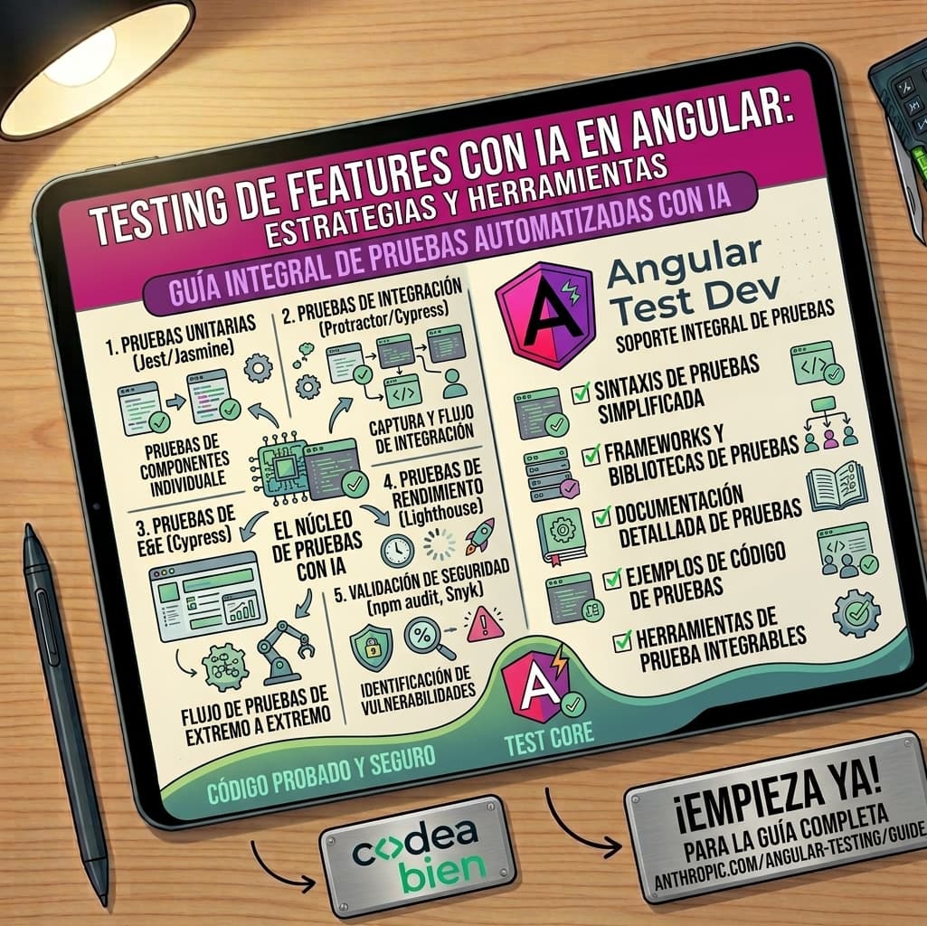 Testing de features con AI en Angular